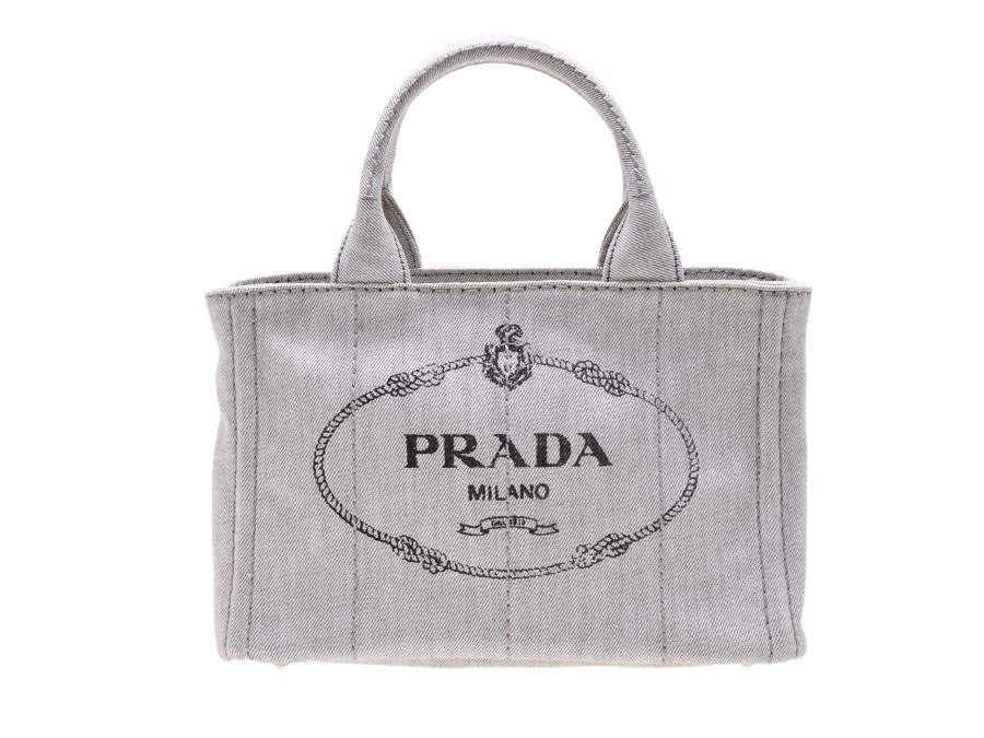 PRADA - プラダ PRADA カナパ Lサイズ デニムの+inforsante.fr