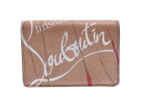 ｸﾘｽﾁｬﾝﾙﾌﾞﾀﾝ] Christian Louboutin ﾗｳﾝﾄﾞﾌｧｽﾅｰ財布 ｽﾀｯｽﾞ ﾌﾞﾙｰﾏﾙﾁｶﾗｰ 