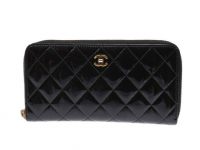 シャネル 財布 Chanel マトラッセ ラウンドファスナー財布 黒 レディース エナメル 長財布 ギャラ 高価買取り相場 銀蔵ブランド買取専門店