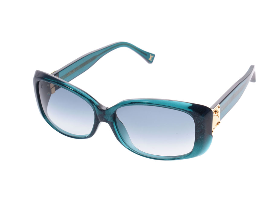 [銀蔵]中古ルイヴィトン サングラス ジャンスクプルテ ブルーグリーン系 ラメ Z0136E Aランク LOUIS VUITTON 箱 ルイ・ヴィトン] ルイヴィトン サングラス ジャンスクプルテ ブルー