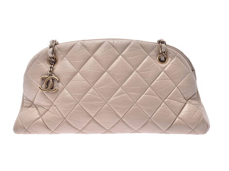 シャネル バッグ] CHANEL マドモアゼル ボーリングバッグ ベージュ系 