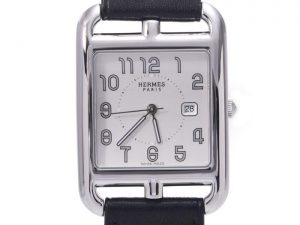 エルメス ケープコッド クォーツ メンズ 腕時計 シルバー文字盤 CC2.710