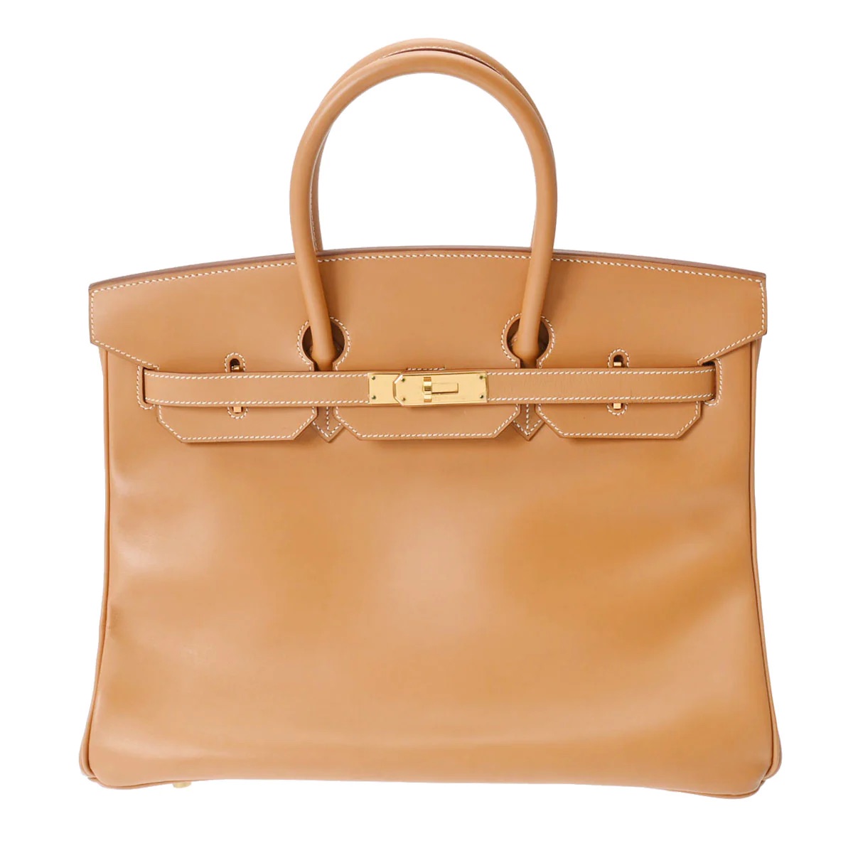 エルメス] HERMES エルメス バーキン 35 ゴールド ゴールド金具 □F